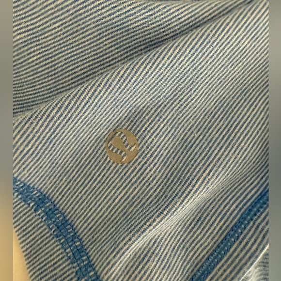 Lululemon Every Yogi Tank Wee Stripe White Porcelaine / Heathered Porcelaine Sz8 - Picture 10 of 11
